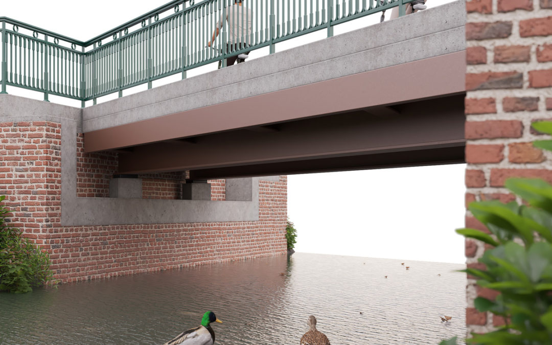 Passerelle de la voie verte de Duclair