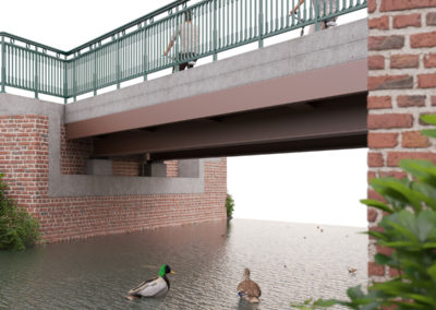 Passerelle de la voie verte de Duclair
